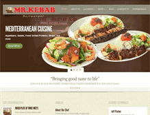 Tablet Screenshot of mrkebabrestaurant.com